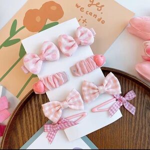 Pink Hair Accessories Set